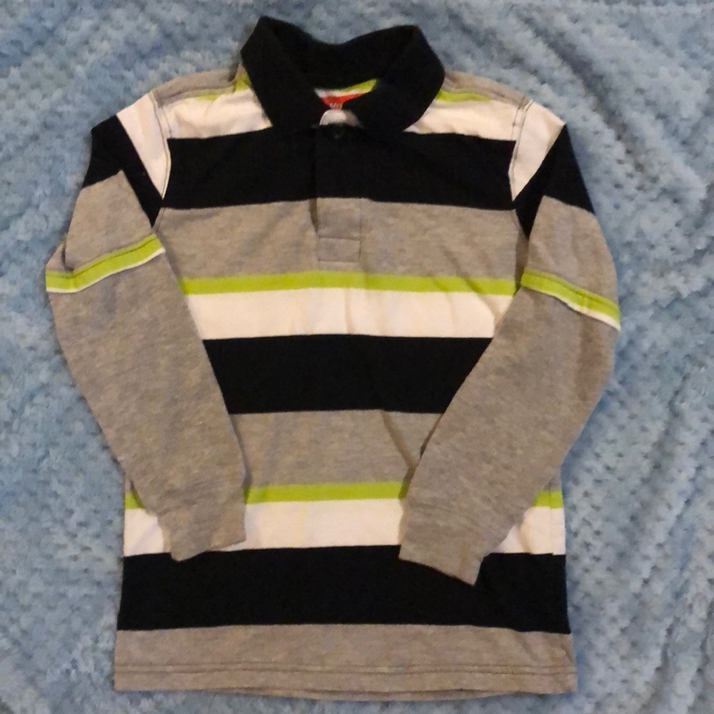 Wrangler boys long sleeve polo shirt, size 6/7
